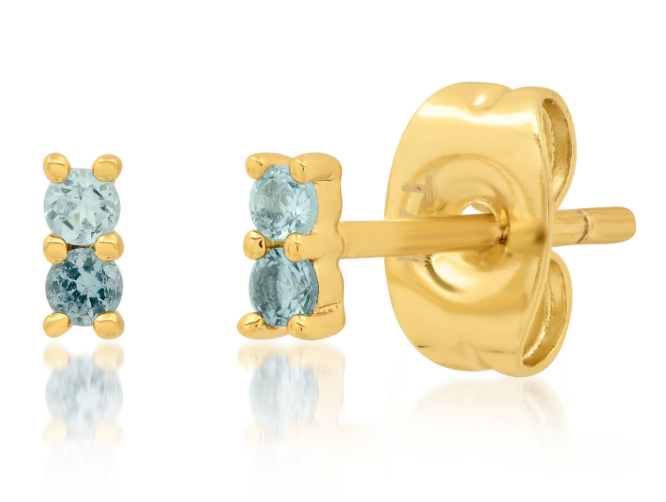 Mini Blue Ombre Studs
