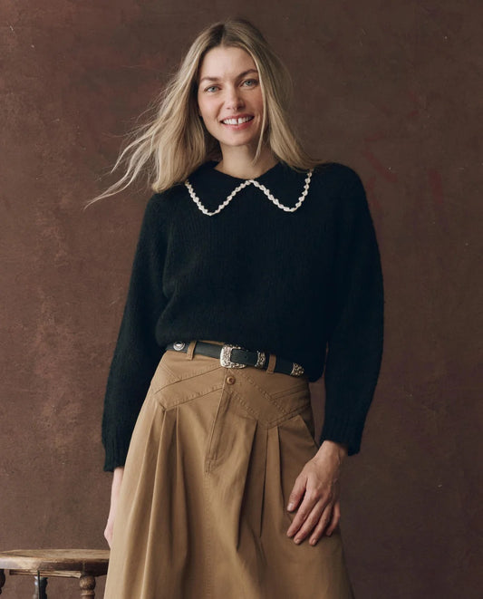The Crochet Collar Pullover
