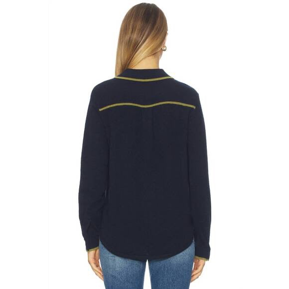 Cashmere Tipped Button Shirt