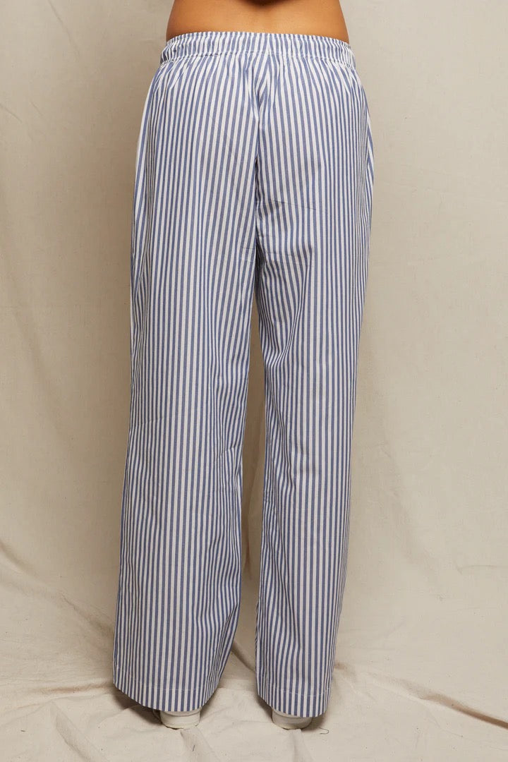 Andi Cotton Poplin Striped Pants