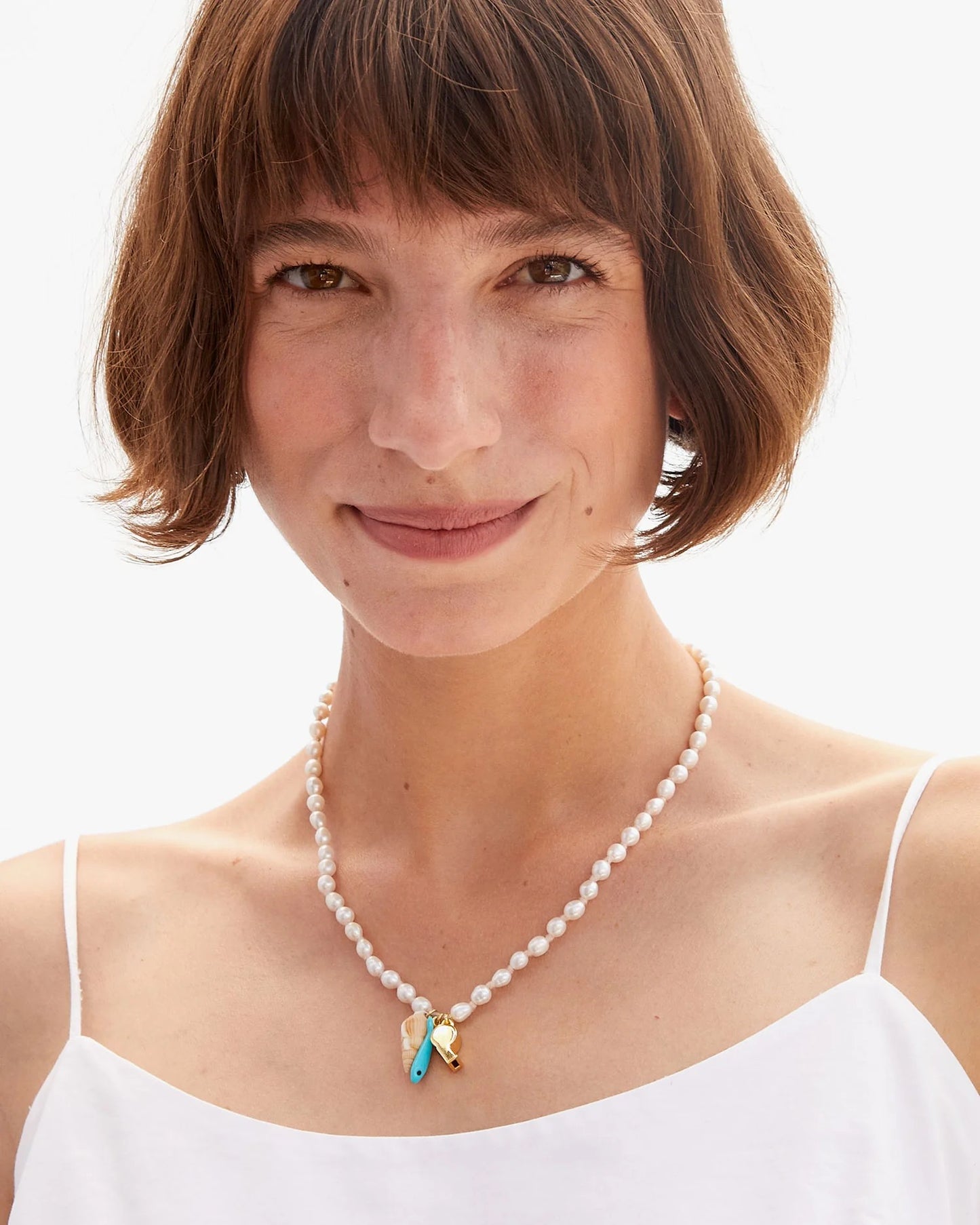 Freshwater Pearl Charm Necklace