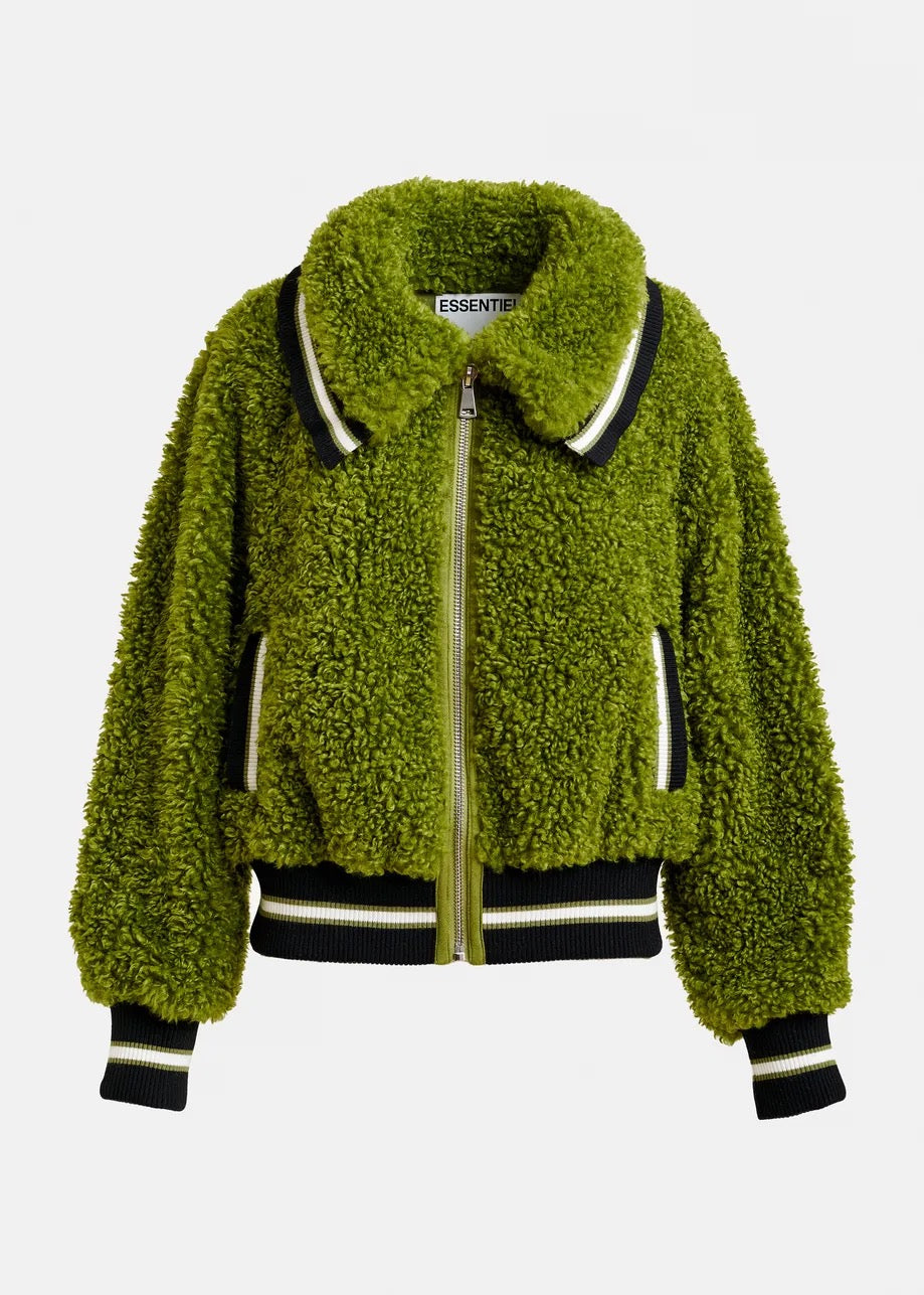 Twill Faux Fur Jacket