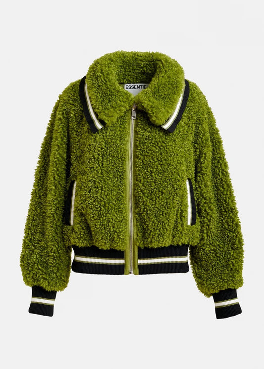 Twill Faux Fur Jacket