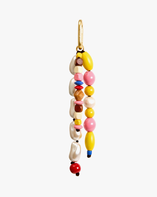 Multi Beaded Bag Charm