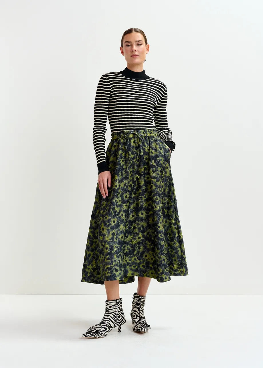 Isebel Elasticized Midi Skirt