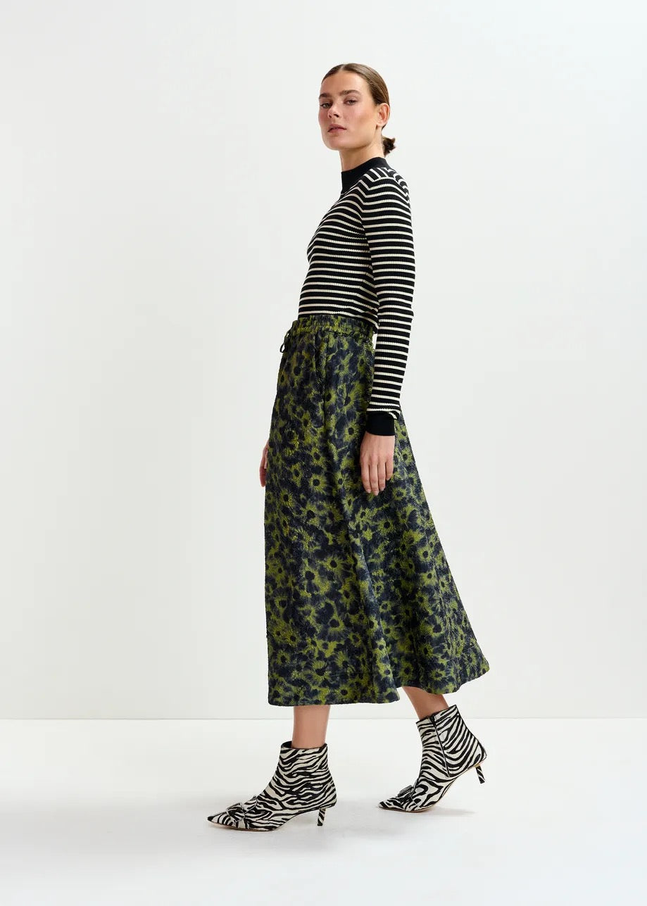 Isebel Elasticized Midi Skirt