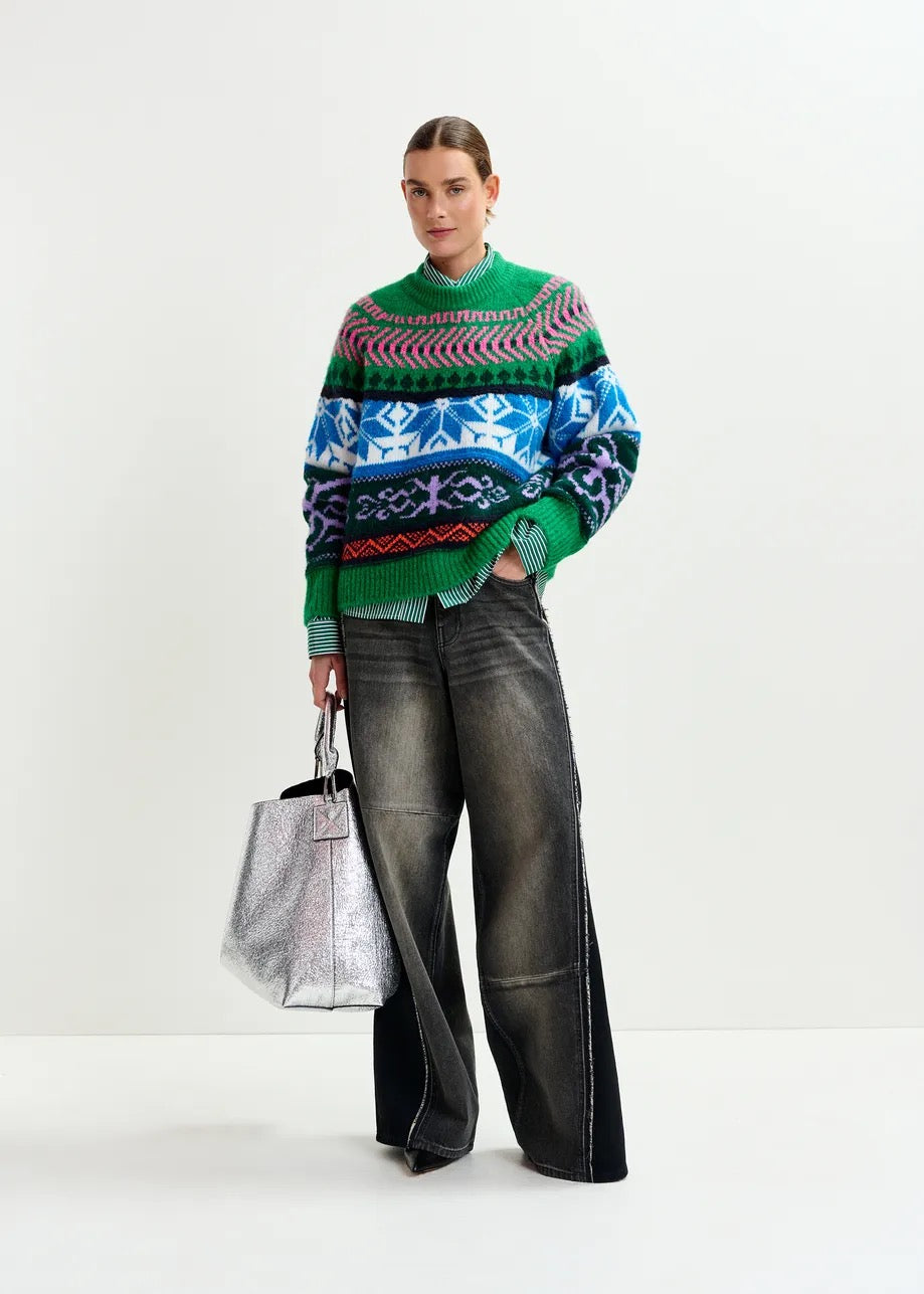 Irelando Jacquard Knit Pullover