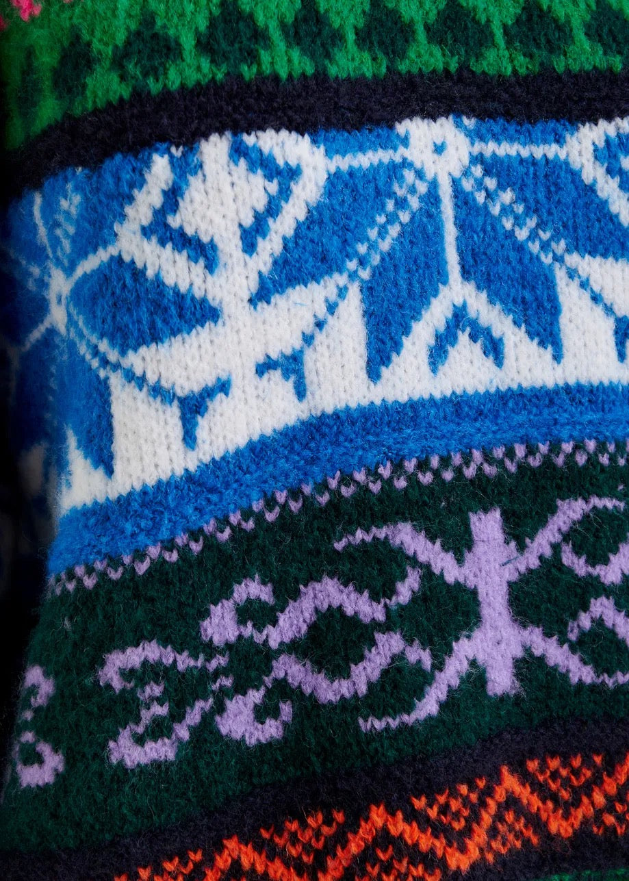 Irelando Jacquard Knit Pullover