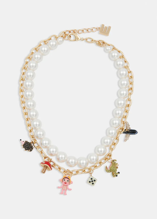 Imany Necklace with Charms