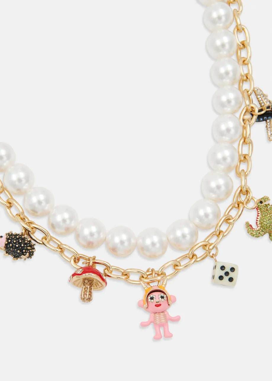 Imany Necklace with Charms