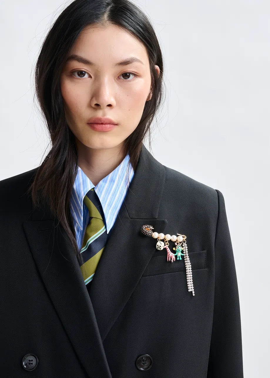 Imora Pin Brooch with Charms