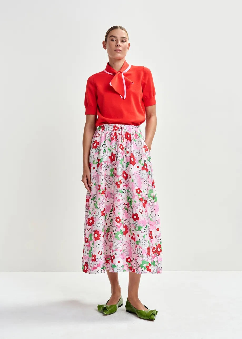 Julianne A Line Midi Skirt