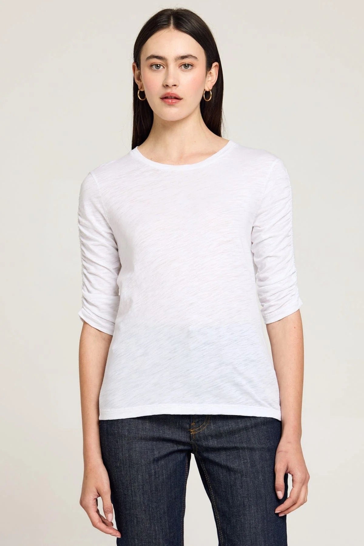 Ruched Half Sleeve Tee