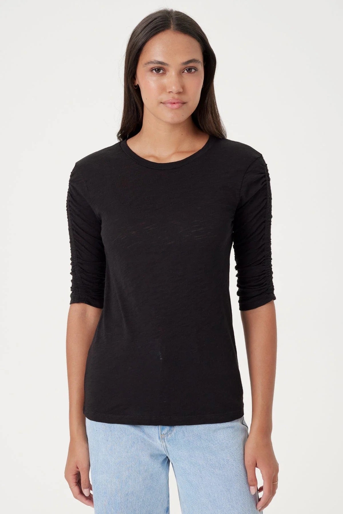 Ruched Half Sleeve Tee