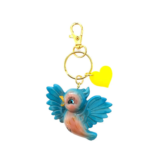 Blue Bird Bag Charm