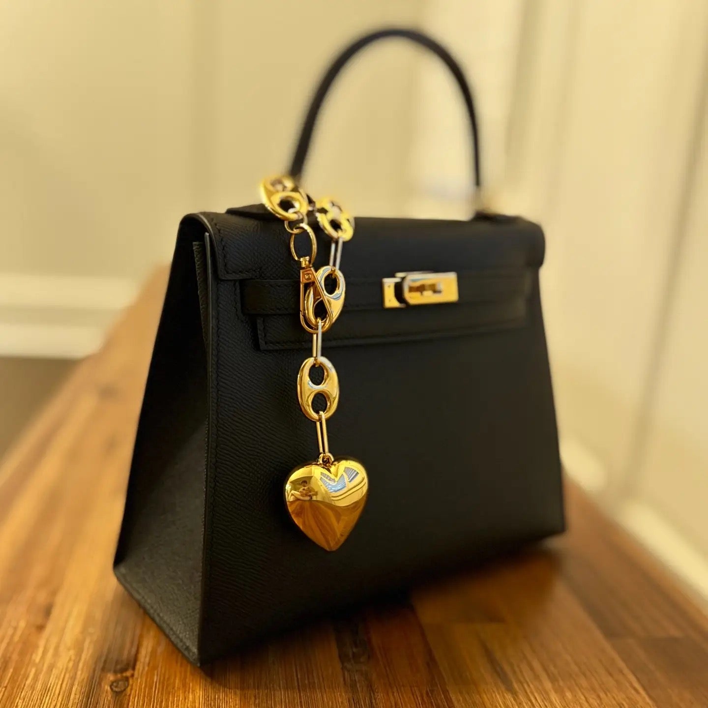 Heart Dangle Bag Charm