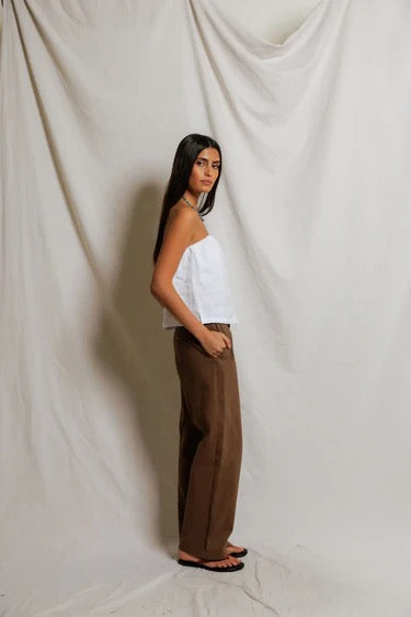 Gianna Linen Tube Top
