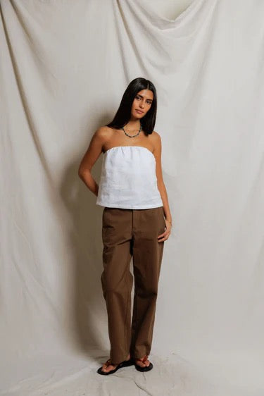 Gianna Linen Tube Top