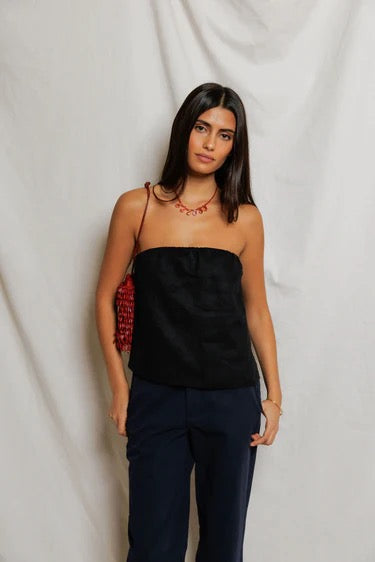 Gianna Linen Tube Top