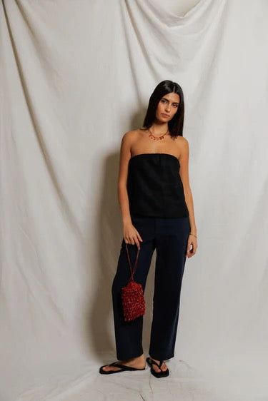 Gianna Linen Tube Top