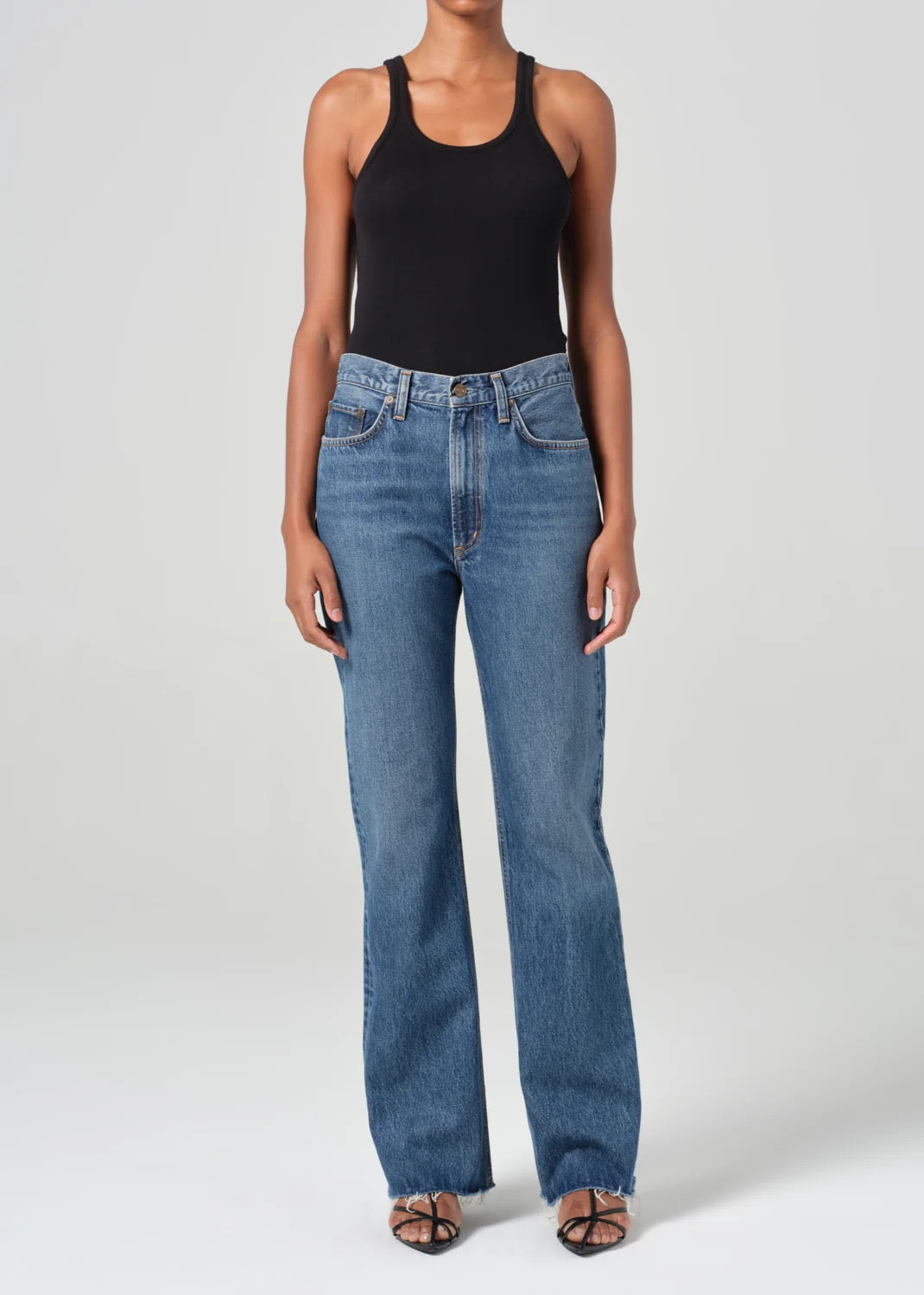 Leena Mid Rise Baby Flare Jean