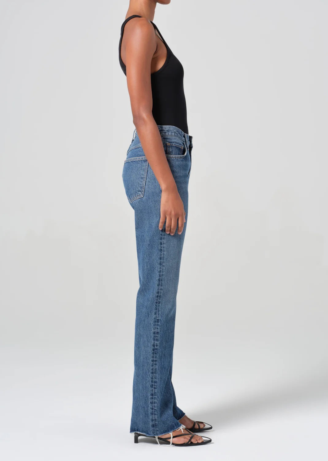 Leena Mid Rise Baby Flare Jean