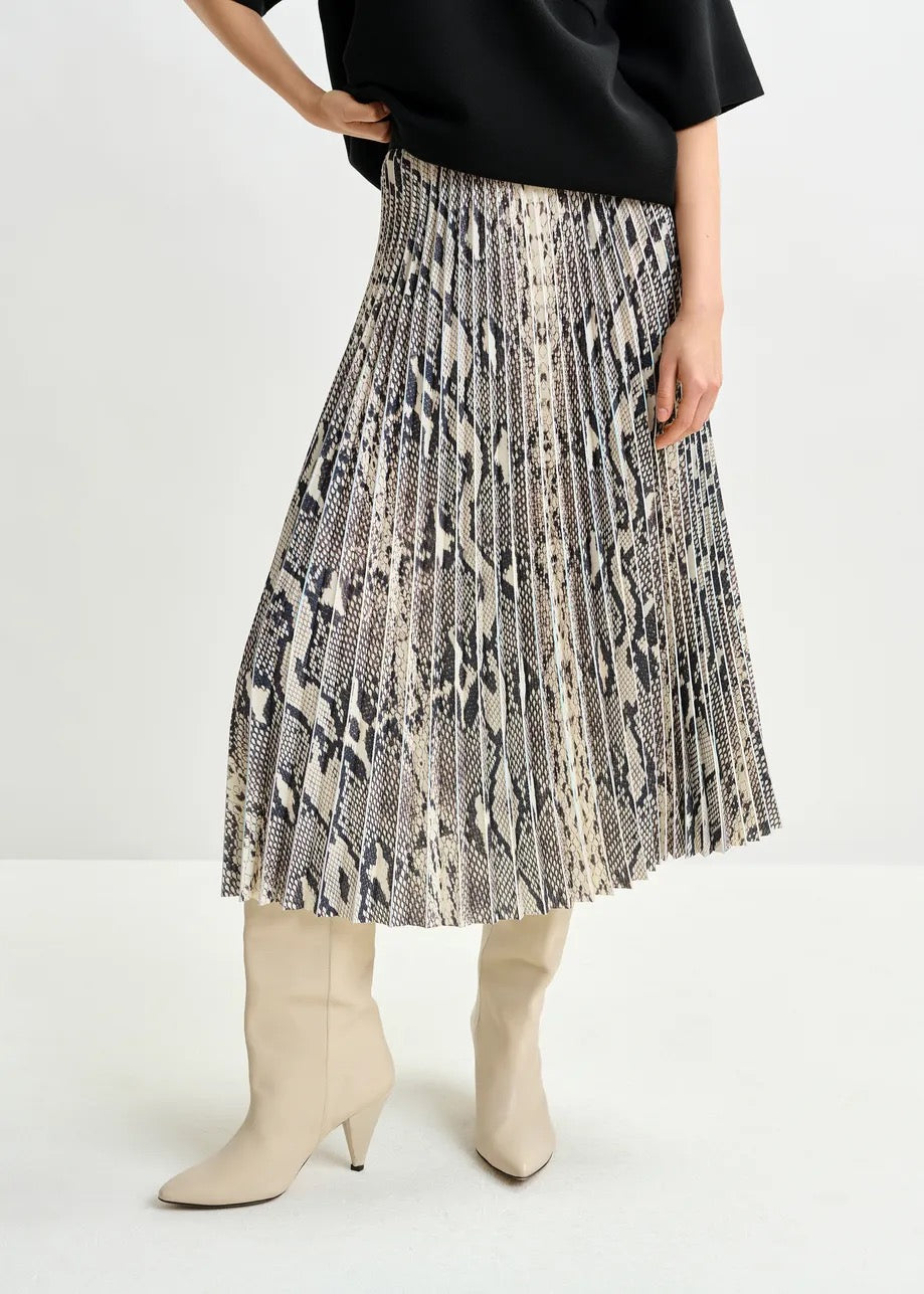 Indira Pleated Midi Skirt