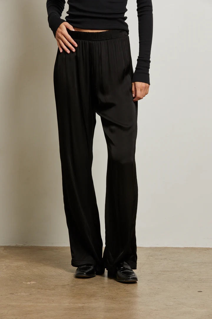 Camile Satin Wide Leg Pant