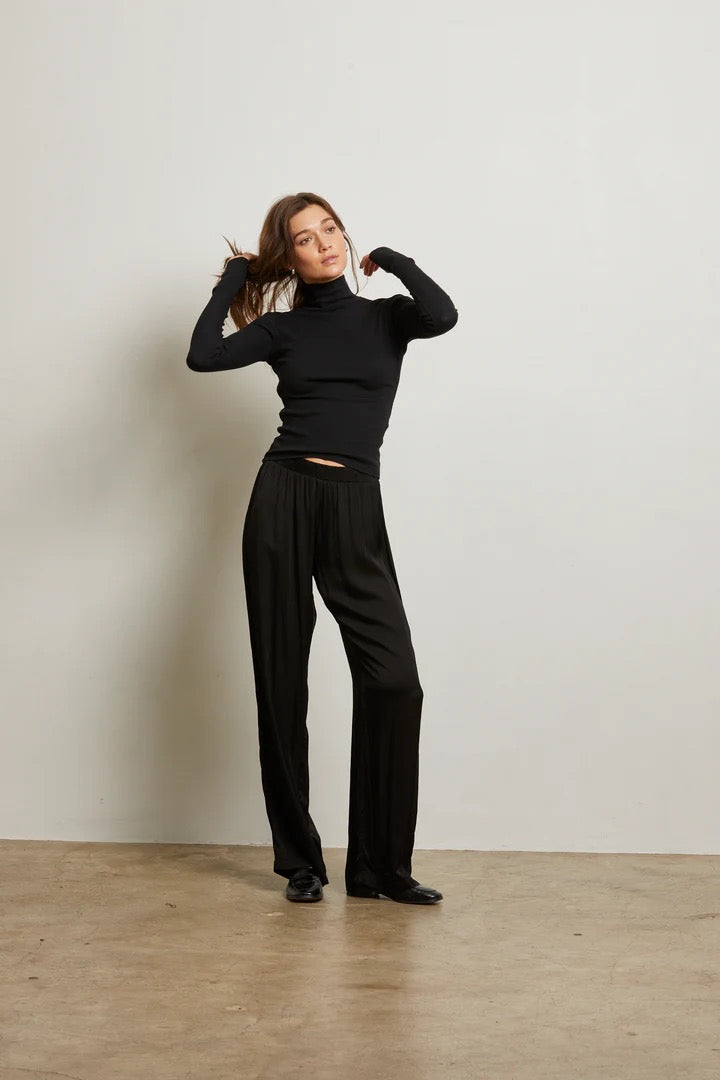 Camile Satin Wide Leg Pant