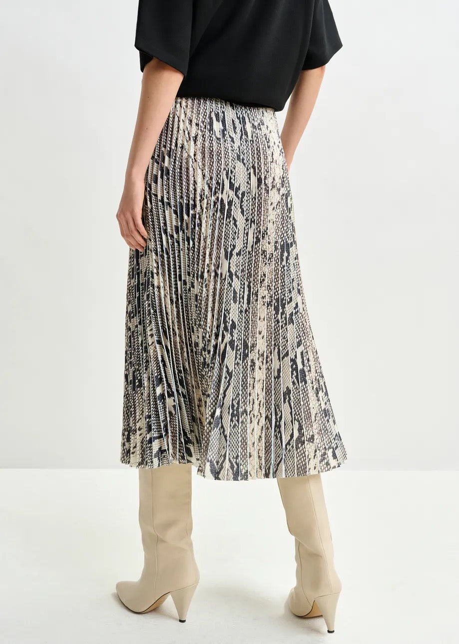 Indira Pleated Midi Skirt