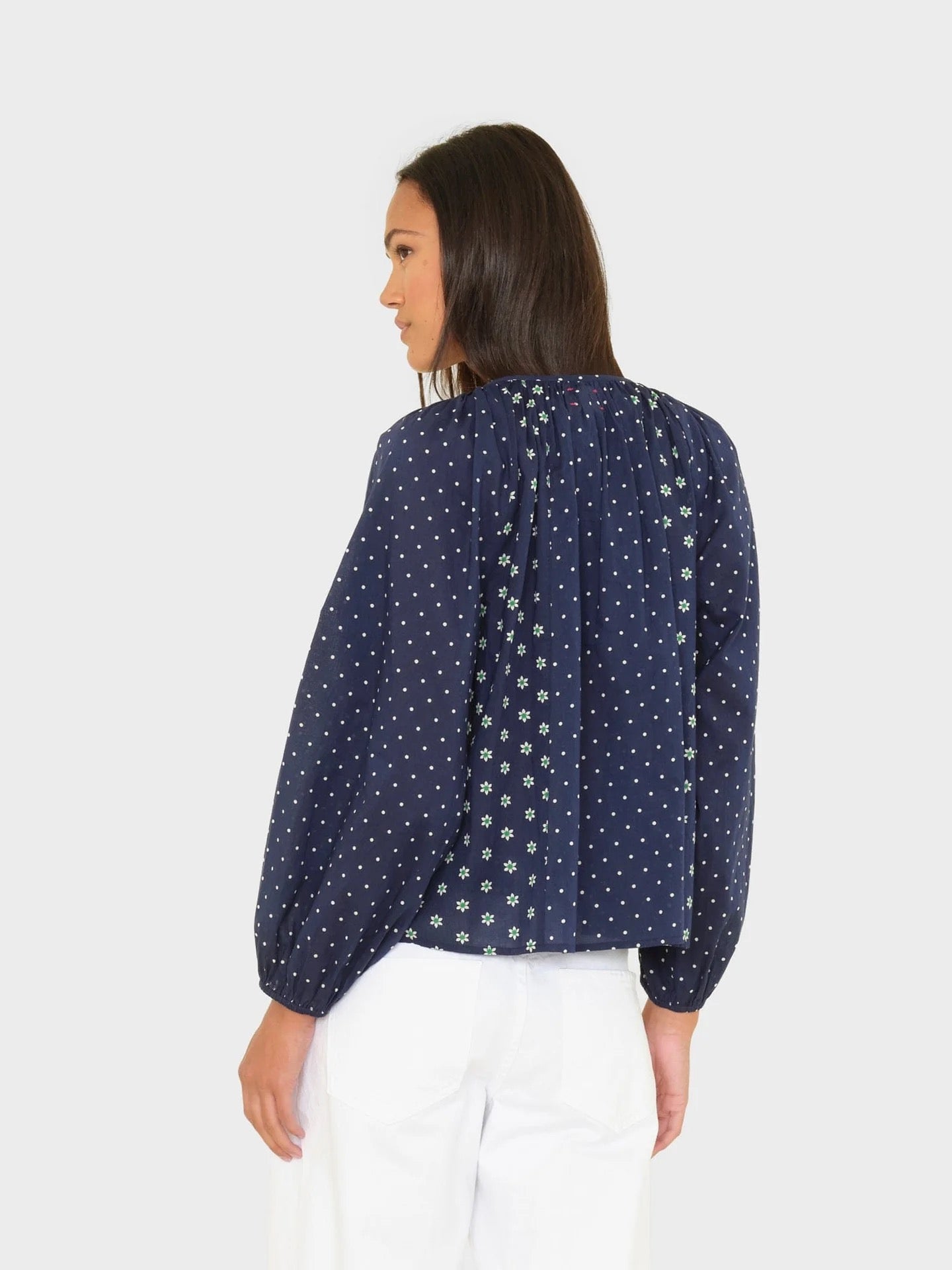 Navy Daisy Willa Top