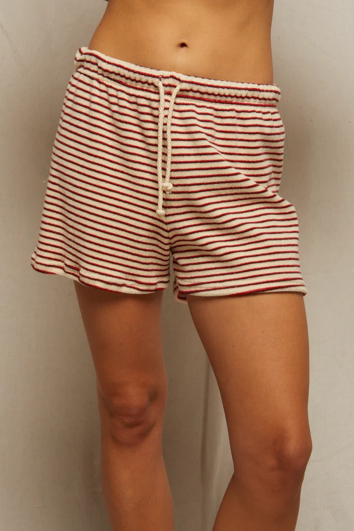 Jace Loop Terry Stripe Shorts