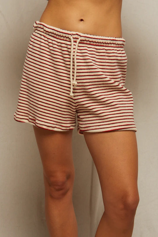 Jace Loop Terry Stripe Shorts
