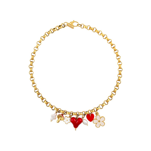 Red Love Charm Necklace