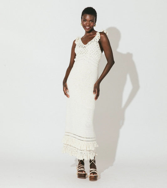 Janis Crochet Midi Dress