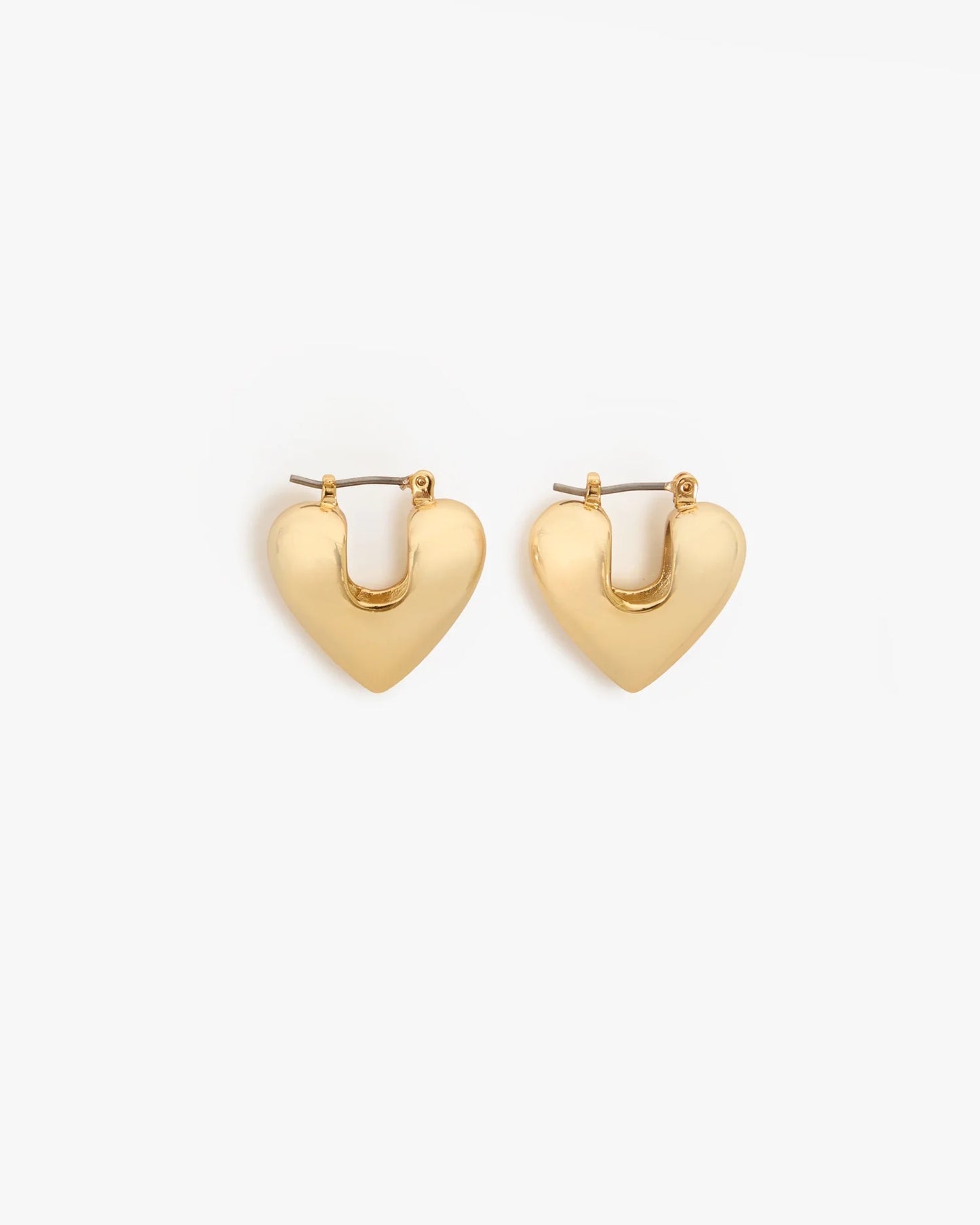 Mylar Heart Hoop Earrings