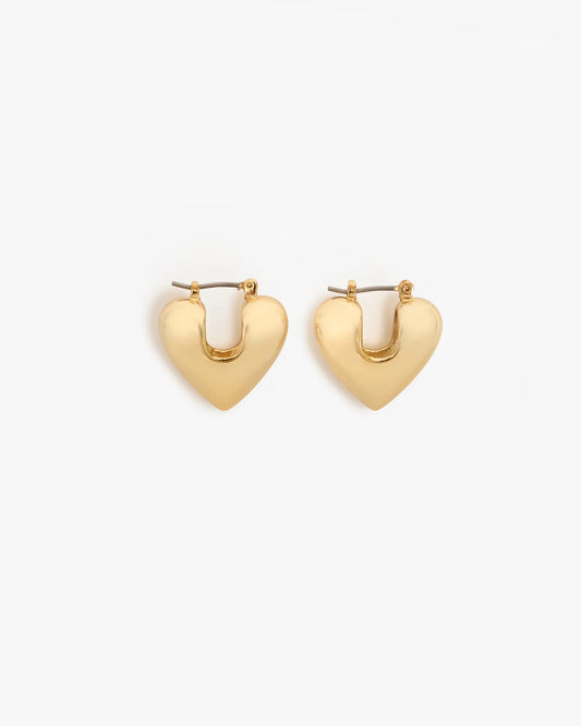 Mylar Heart Hoop Earrings