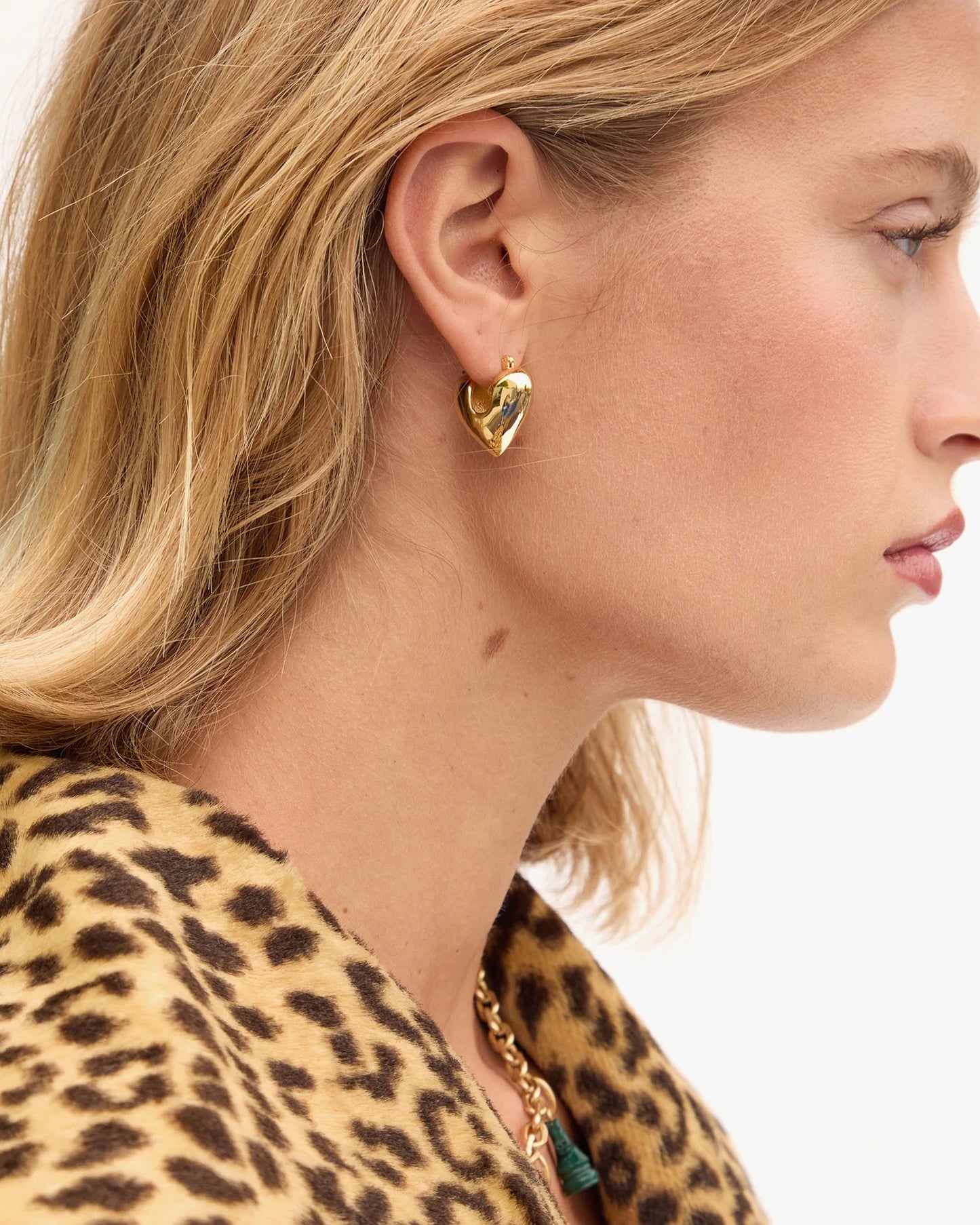 Mylar Heart Hoop Earrings