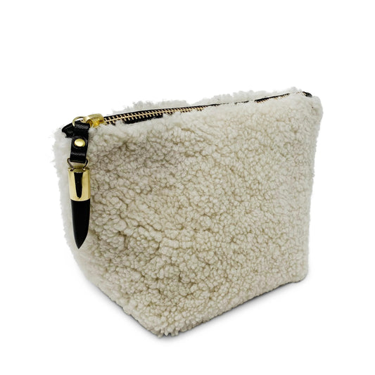 Shearling Makeup Bag