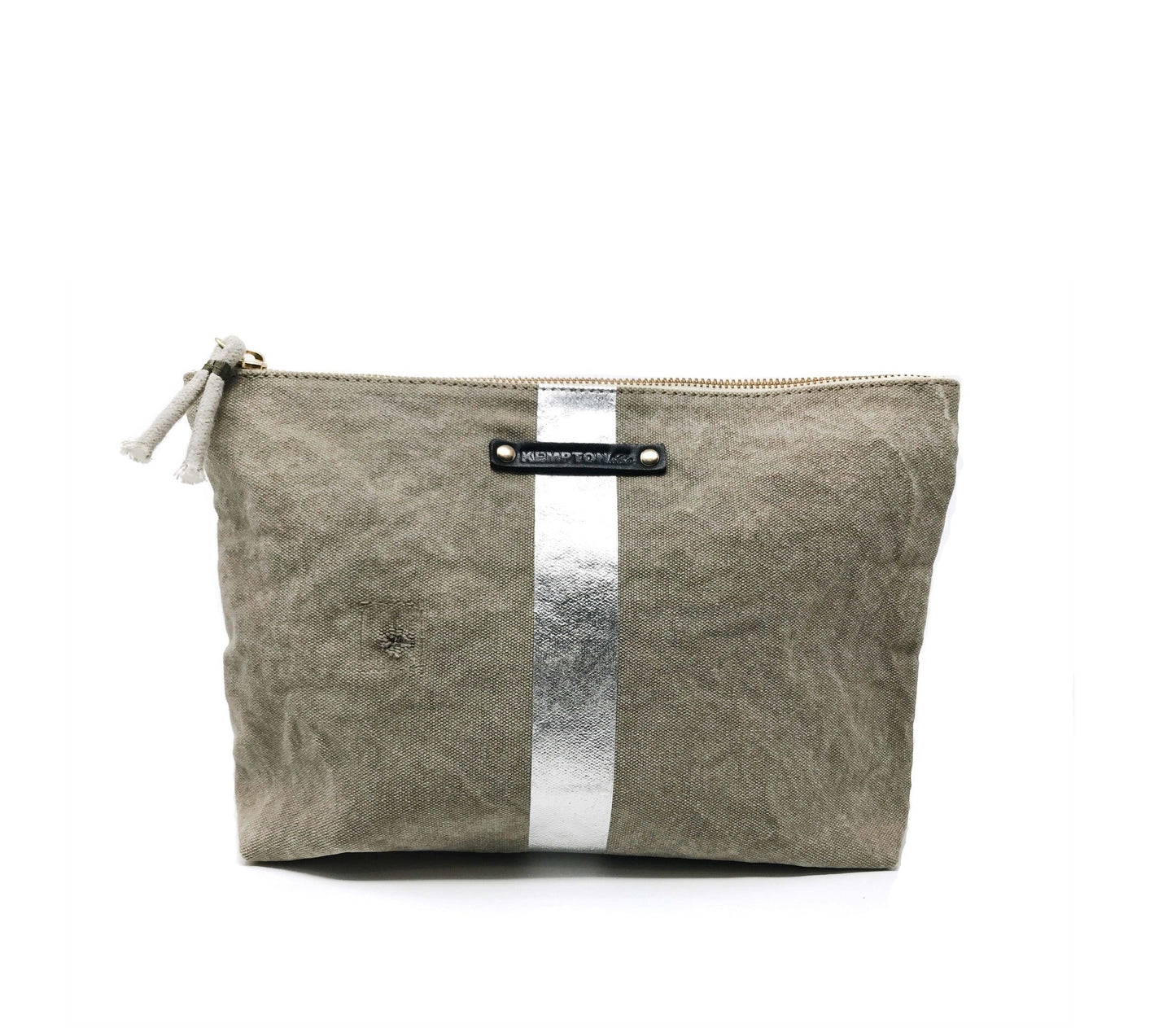Postal Silver Stripe Pouch