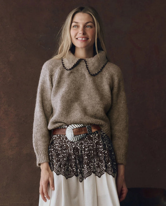 The Crochet Collar Pullover