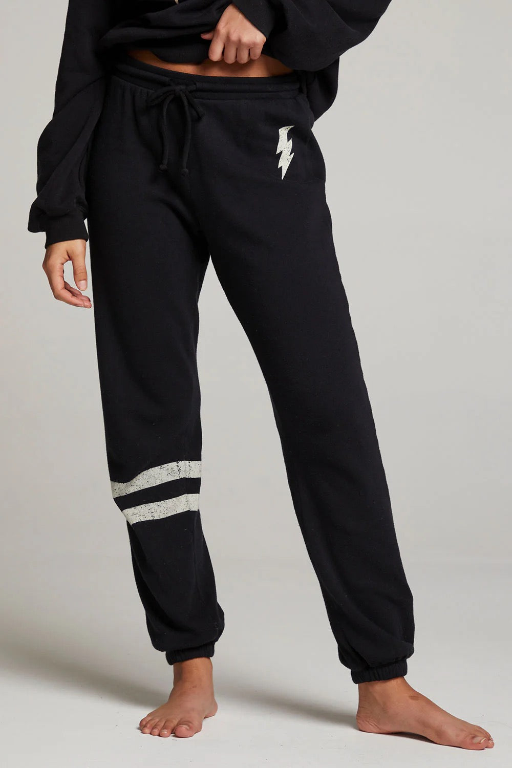 Distressed Bolt Sweatpants