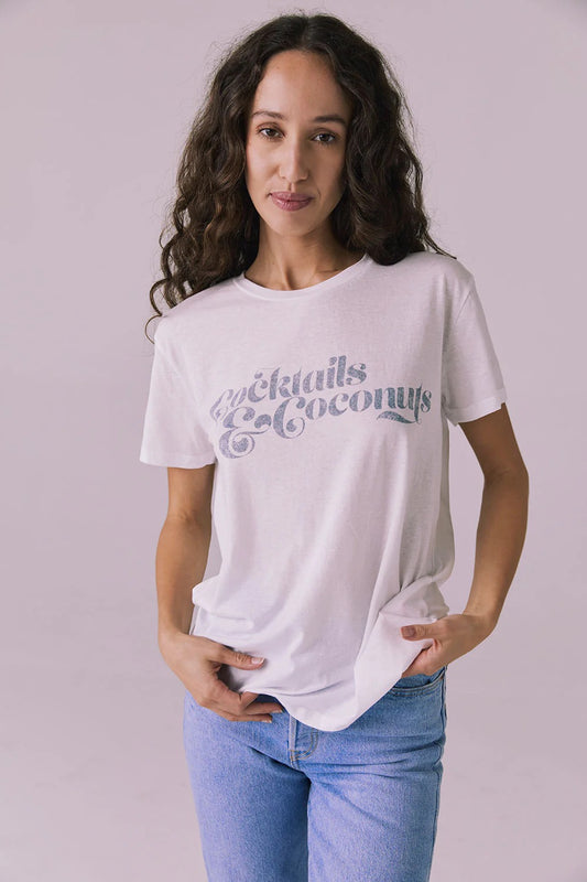 Cocktails and Coconuts Graphic Tee