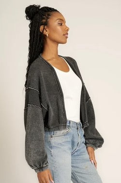 Too Cool Seamed Shrug