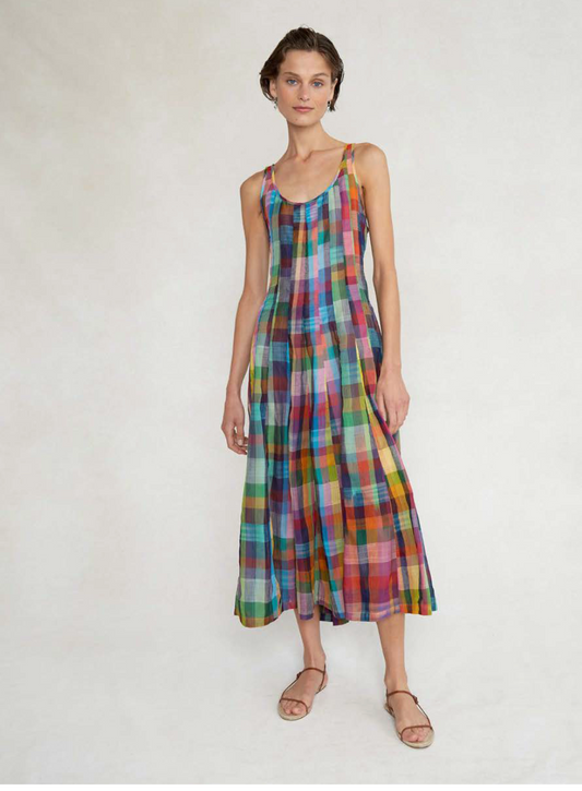 Woven Plaid Dress