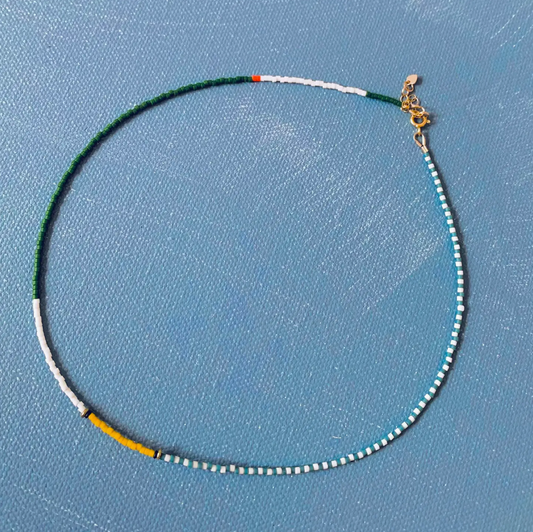 Fairway Green Thinnest Line Necklace