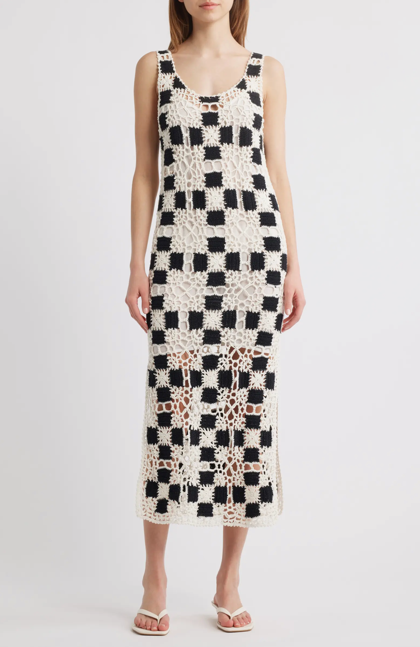 Lily Crochet Midi Dress
