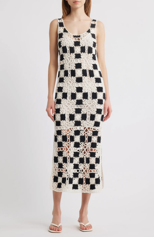 Lily Crochet Midi Dress