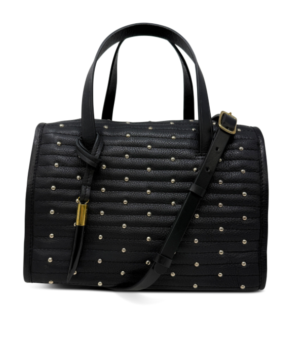 Ella Bag - Black Quilted Stud