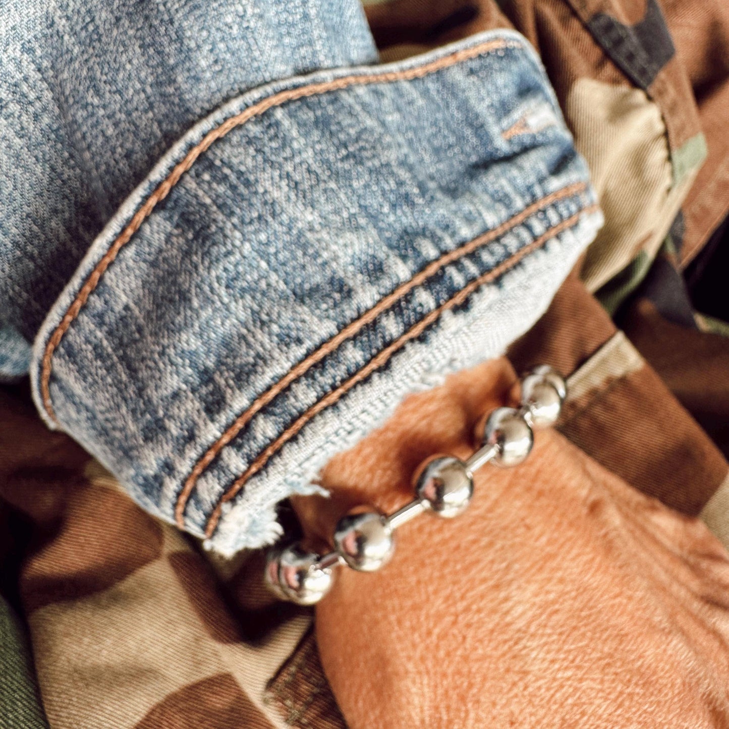 Polished Ball Chain Bracelet: 7